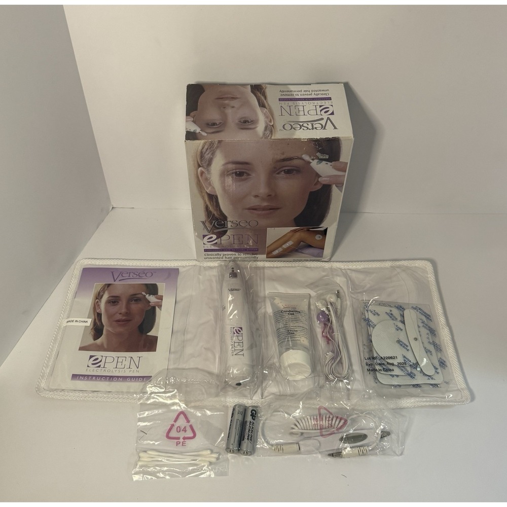 Verseo ePen Permanent Hair Removal System Painless No Waxing electrolysis